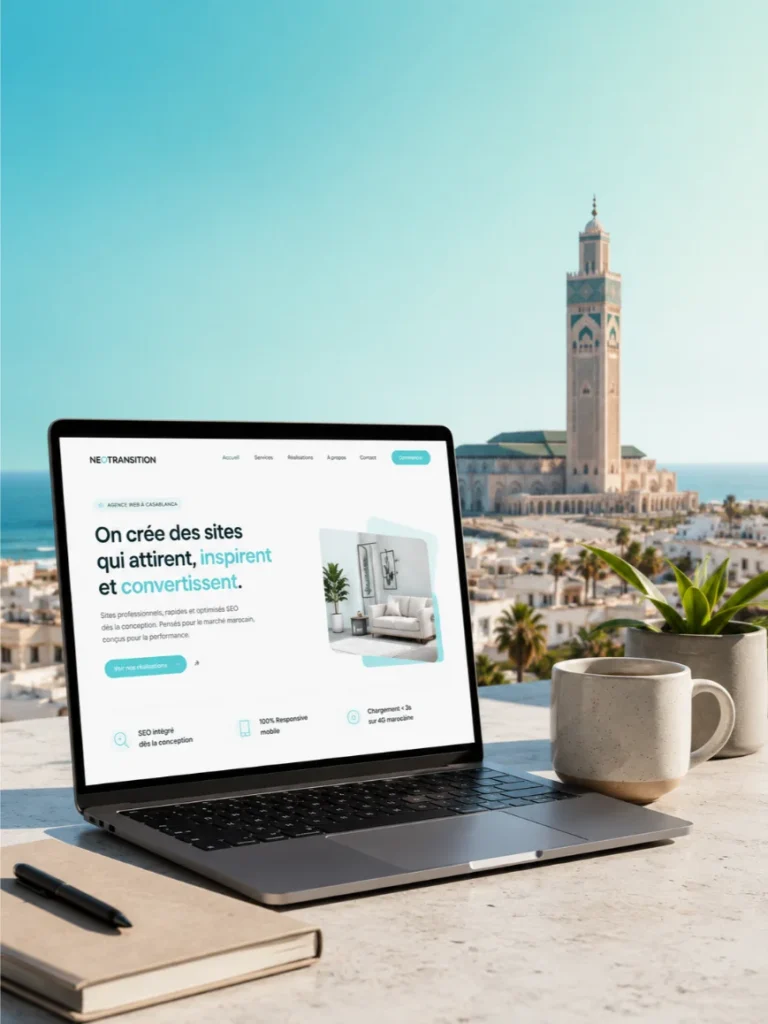 Création de site web professionnel à Casablanca avec Neotransition