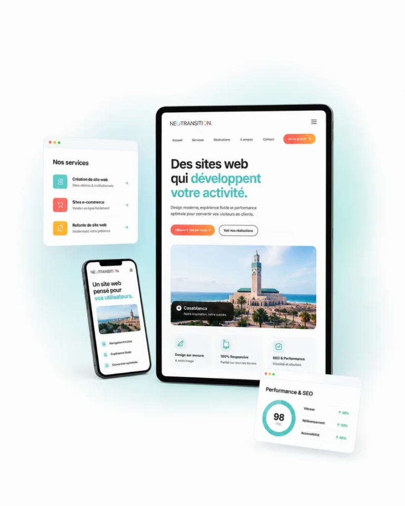 pack création de site web à Casablanca