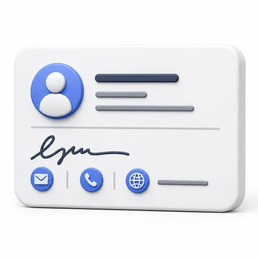 icone signature d'email