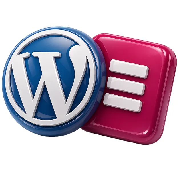 icone wordpress et elementor