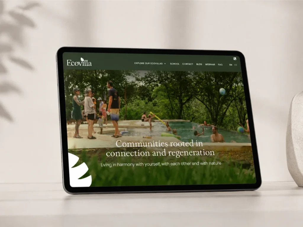 le site de laecovilla sur tablette
