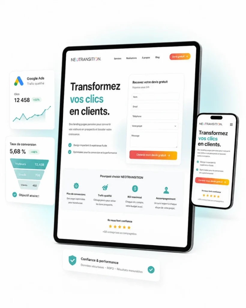pack landing page à Casablanca