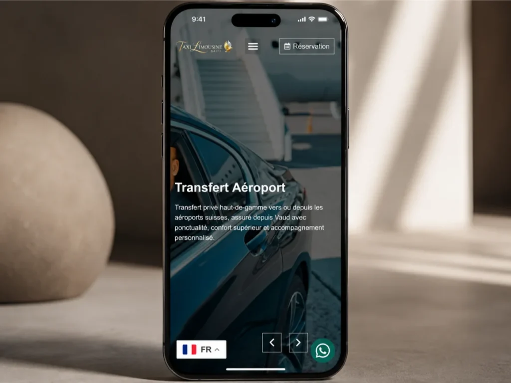 le site de saifi limousine sur mobile