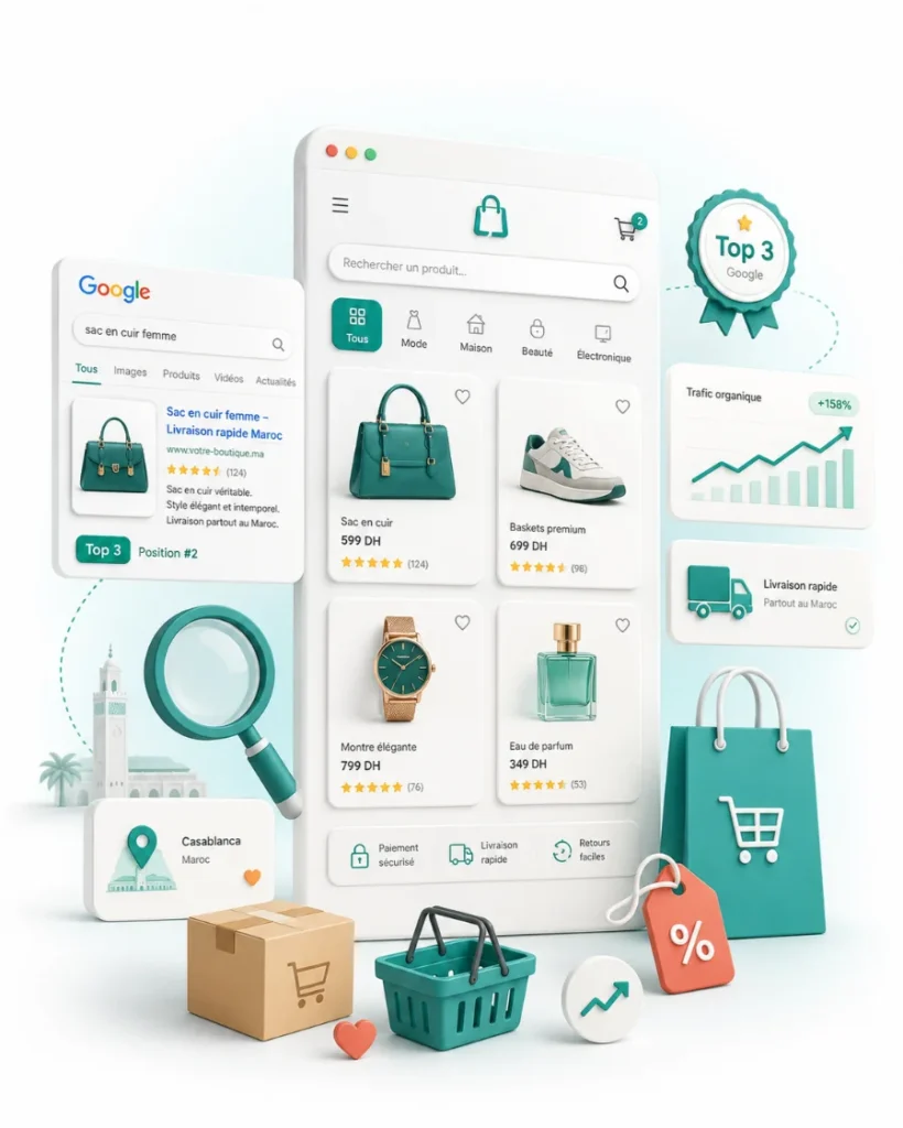 pack seo ecommerce à Casablanca