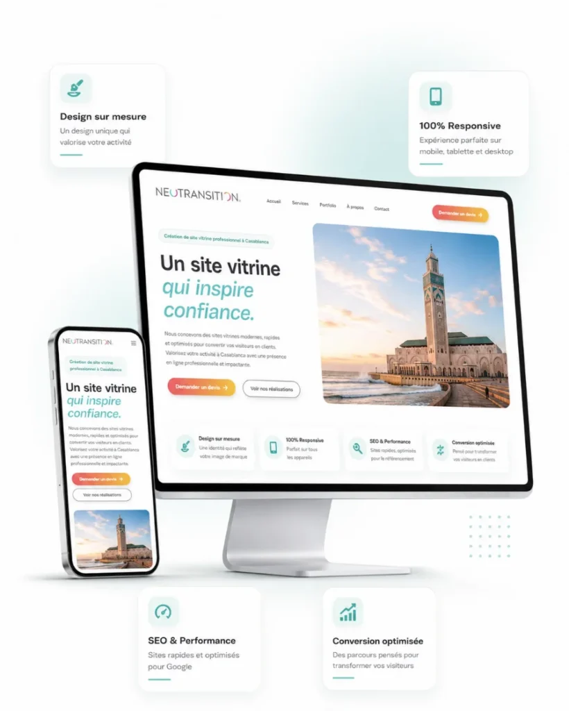 pack création site vitrine à Casablanca