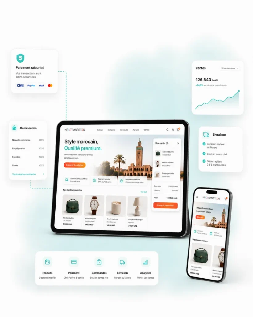 pack création site e-commerce à Casablanca