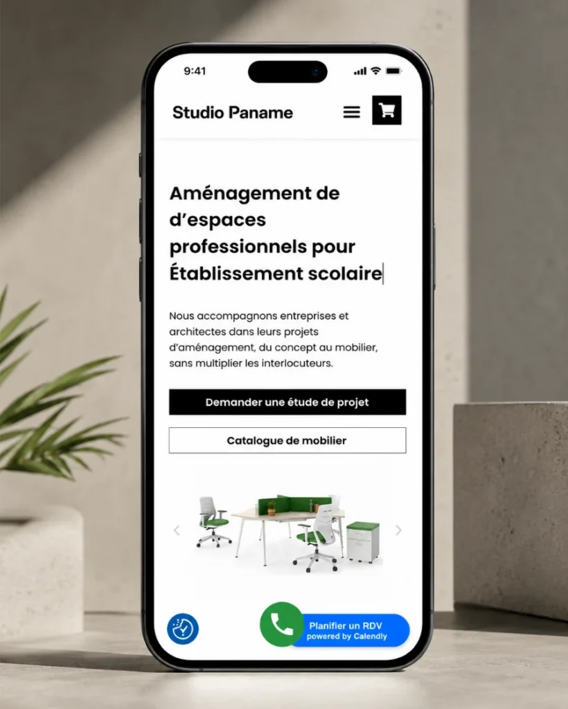 le site de studio paname sur mobile